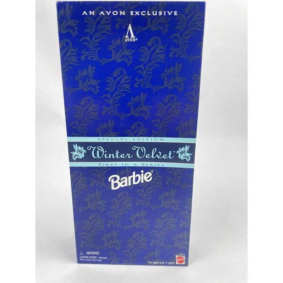 Winter Velvet Barbie Avon Exclusive Special Edition First in Series 1995 - Picture 2 of 8